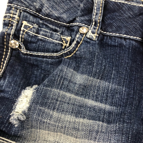 Amethyst Women’s Blue Jean Denim Shorts 5 - Picture 3 of 7